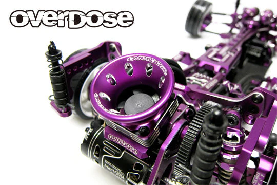 30mm Aluminum Air Funnel / Cooling Fan Shroud (Red, Purple, Black) [Overdose - Image 6