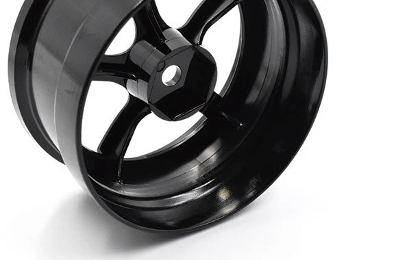 BLACK DP5 Drift Rims 6 or8mm OFFSET (HIGH TRACTION) [Reve D] RW-DP5K8 - Image 3