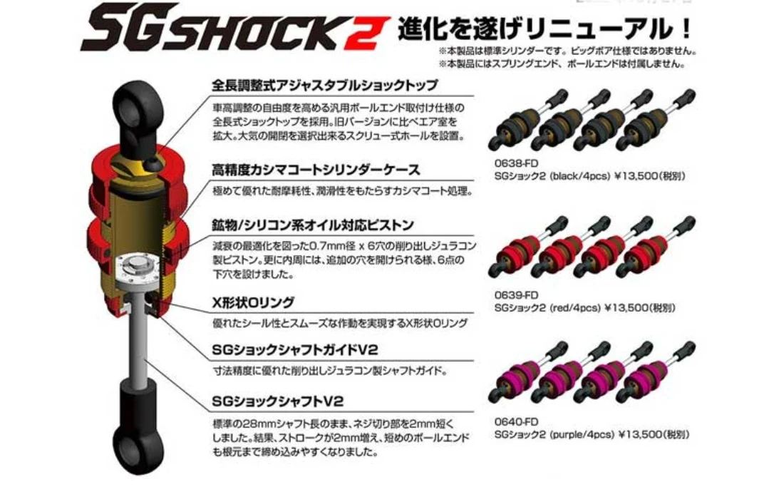 Wrap Up Next SG Shock 2 4 pcs For 1/10 RC Drift various colours - Image 5
