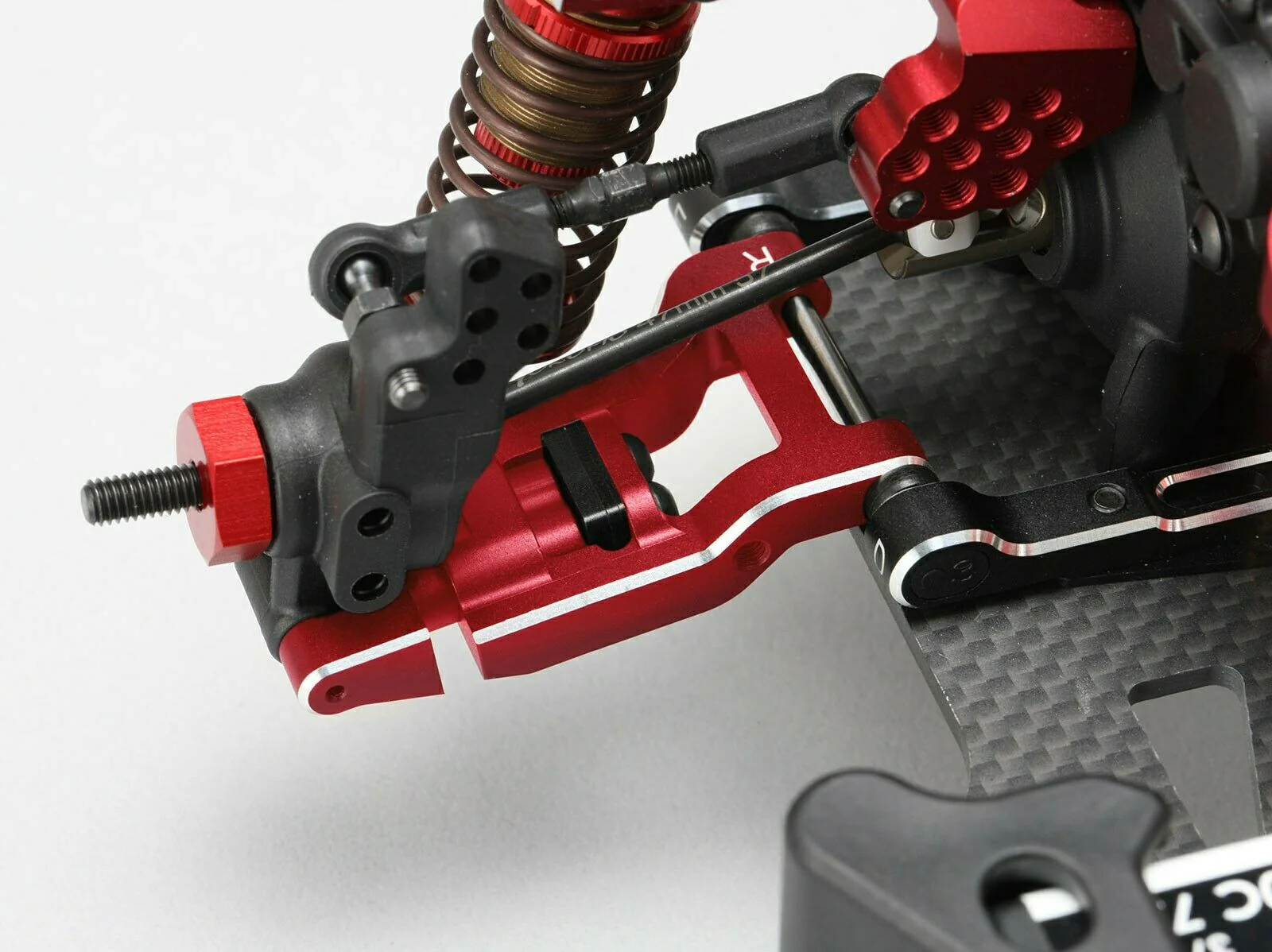 Yokomo Yd2   rear lower arms Rc Drift red or purple - Image 3